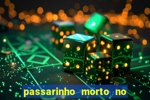 passarinho morto no quintal significado espiritual