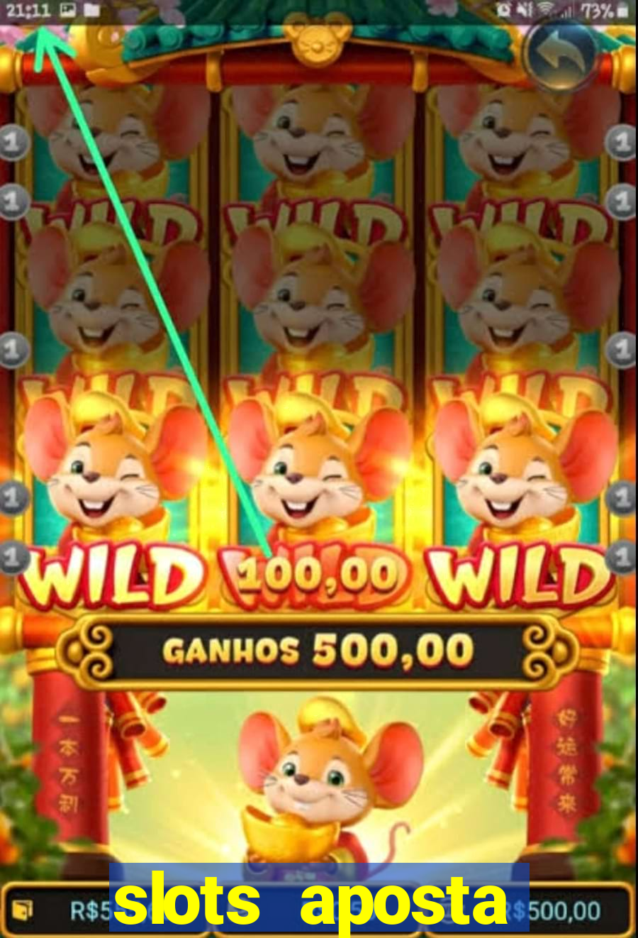 slots aposta mínima 1 centavo