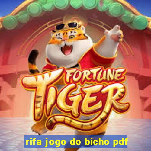 rifa jogo do bicho pdf